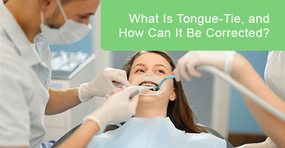 What is tongue-tie, and how can it be corrected?